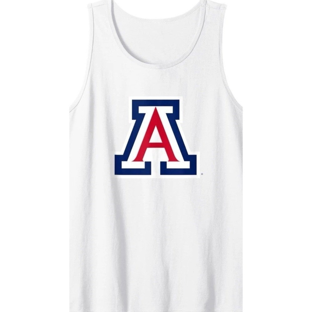 Port & Company Tank Top Mens Small White New Arizona Wildcats C177